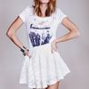 Free People Circle Town Skirt in White (ivory) - Lyst
