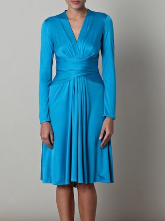 Issa Longsleeve Tiedwaist Dress - Lyst