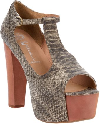 Jeffrey Campbell Tbar Platform Sandal - Lyst
