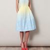 Jonathan Saunders Freda Ombre Paisleyprint Dress in Blue (ice) - Lyst