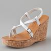 K. Jacques Diapason Cork Slide Sandals in White - Lyst