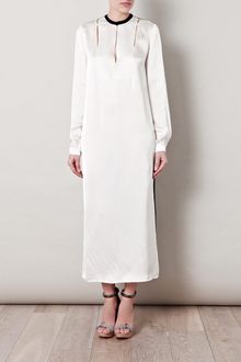 Lanvin Long Sleeve Tricolour Dress - Lyst