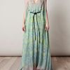 Matthew Williamson Ikat Fazeprint Fulllength Dress in Green - Lyst