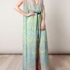Matthew Williamson Ikat Fazeprint Fulllength Dress in Green - Lyst