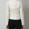 Max Mara Agente Leather Jacket in Beige (cream) - Lyst