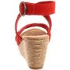 Minnetonka Womens Haley Wedge Sandal in Red (poppy) - Lyst