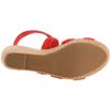 Minnetonka Womens Haley Wedge Sandal in Red (poppy) - Lyst