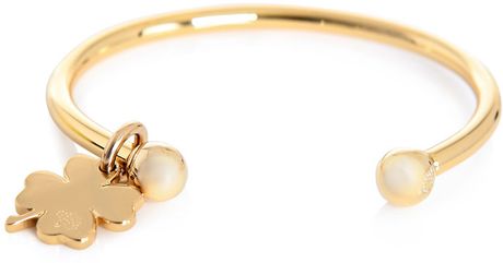 Mulberry Clover Charm Cuff in Green (clover) - Lyst