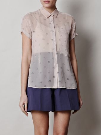  Basil Cat Print Shirt 