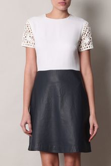 Raoul Macrame Silk And Leather Dress - Lyst