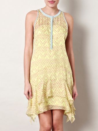 Rebecca Taylor Tileprint Dress - Lyst