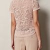 See By Chloé Lacey Linenblend Top in Beige (nude) - Lyst