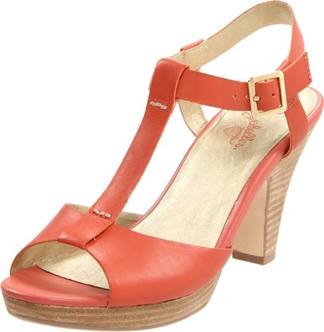 Seychelles Seychelles Womens Hey There Tstrap Sandal in Orange - Lyst