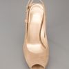 Stuart Weitzman Beside Peep Toe Pump in Brown (nude) - Lyst