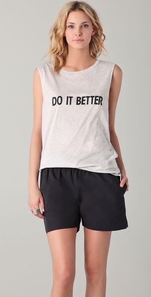 Acne Zone Print Dib Tee in Beige (grey) - Lyst