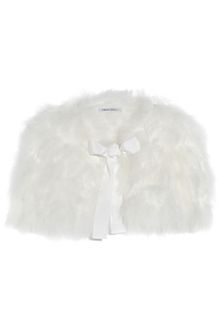 Alberta Ferretti Feather Cape - Lyst