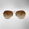 Burberry Halfframe Aviators in Brown (pale gold) - Lyst
