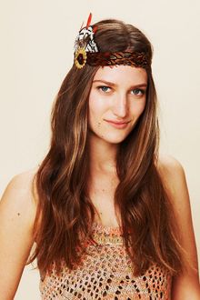 Free People Gilded Feather Headdress - Lyst
