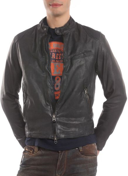 guess leather jacket men
