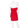 Jay Godfrey Preorder Strapless Ruflle Mini Dress in Red (tomato) - Lyst