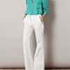 L'agence Flared Denim Trousers in Beige (denim) - Lyst