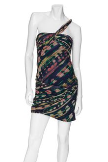 Vera Wang Lavender Preorder Exclusive One Shoulder Chiffon Print Dress - Lyst