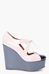 Marc By Marc Jacobs Pale Pink Tower Wedges