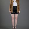 Michael Kors Open Front Cardigan in Brown - Lyst