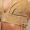 One Teaspoon Saddle Suede Bodice in Brown (tan) - Lyst