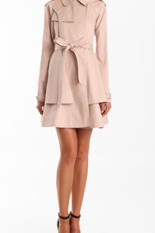 Tibi Draped Trench - Lyst