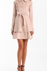 Tibi Draped Trench