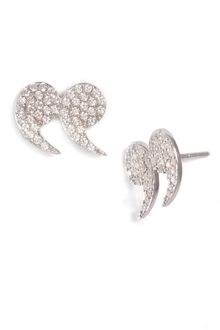 Tom Binns Bejewelled Pavé Stud Earrings - Lyst