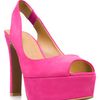 Zara Suede Slingback in Pink (white) - Lyst