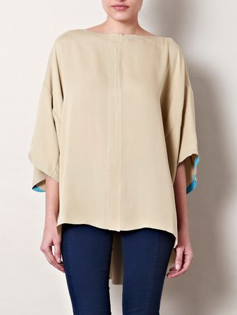 Acne Binta Silk Kaftan Top - Lyst