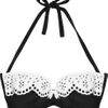 Agent Provocateur Flirty Bunny Twotone Bandeau Bikini Top in Black - Lyst