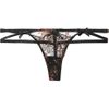 Agent Provocateur Zsa Zsa Swarovski Crystalembellished Lace Tanga Thong in Multicolor (black) - Lyst