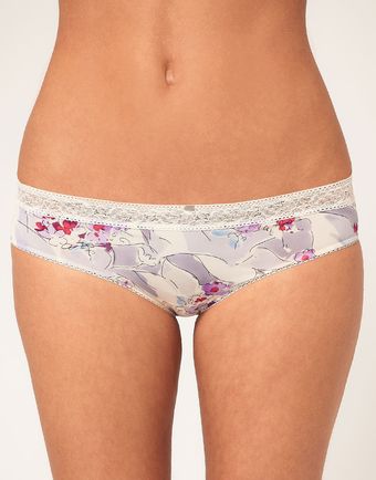   Naked Glamour Hipster Brief with Floral Print 