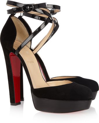 Christian Louboutin La Favorita Suede Pumps - Lyst