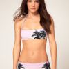 Dolce & Gabbana  Bandeau Bikini Set with Tropical Print in Pink (print) - Lyst