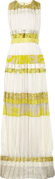 Giambattista Valli Patterned Striped Silkblend Gown - Lyst