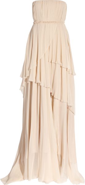 Girl. By Band Of Outsiders Charlotte Silk Georgette Gown - Lyst