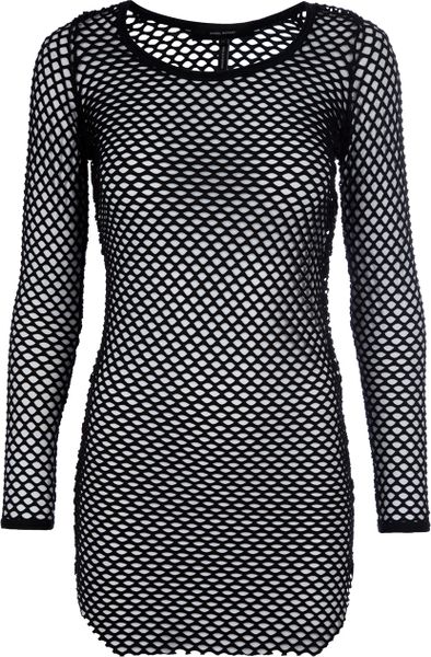 Isabel Marant Fishnet Shirt in Black - Lyst