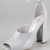 Jil Sander Open Toe Heels in Gray (grey) - Lyst