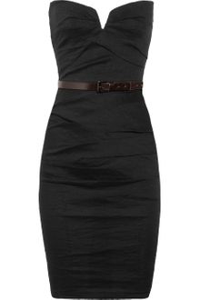 La Petite Salope Strapless Stretch Linen Blend Dress - Lyst