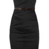 La Petite Salope Strapless Stretch Linen Blend Dress in Black - Lyst