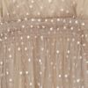 Lela Rose Polkadot Tulle Dress in Brown (taupe) - Lyst