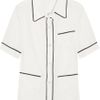 Marni Silk Pajama Shirt in White - Lyst
