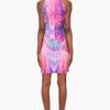 Mcq By Alexander Mcqueen Fireworks Print Drape Dress in Purple (multicolor) - Lyst