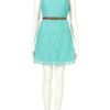 Topshop Belted Lace Dress By Rare in Blue (aqua) - Lyst