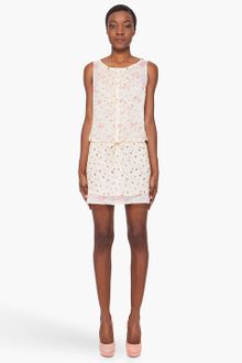 Vanessa Bruno Silk Blend Flower Print Dress - Lyst